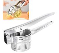 Syiyunran Presse Purée en Acier Inoxydable Pilon à Pommes de Terre - 1 Pièce, Robuste Ecrase Presse Puree Grand Pilon, Agrumes Manuel Coupe Frites Presse Purée, Ustensile Cuisine Pour Réduire Les