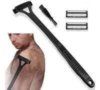 Syiyunran Rasoir Dos Homme Corps Tondeuse Hommes - Noir, 1 Pièce, épilateur les Poils du Body Men, Contient 2 Têtes de et Petite Brosse Nettoyage, Convient pour le Rasage des Jambes