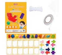 Syiyunran Solides Geometriques Géométrie Débutants Pull String 3D Geometry Livre D'apprentissage - 1 Set, Spatiale Avec Formules Volume et Surface Contient 12 Types Figures Spatiales Notions Base