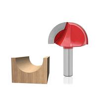 SYJY-SHOP Mèche De Routeur De Boîte De Noyau De Crique De Nez Rond De 1 PC, Fraise De Routeur De Cannelure Ronde De Tige De 12mm 1/4 Rayon pour L'outil De Coupe De Travail du Bois