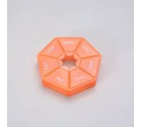 SYJYM Boîte à médicaments hebdomadaire portable en silicone 7 compartiments 7 jours en plastique