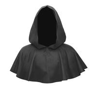 SYJYM Cape à capuche médiévale pour cosplay, magicien, frère, prêtre pour adultes, unisexe, capes de fête d'Halloween