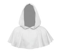 SYJYM Cape à capuche médiévale pour cosplay, magicien, frère, prêtre pour adultes, unisexe, capes de fête d'Halloween