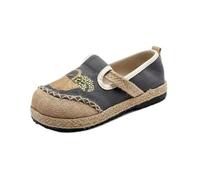 SYJYM Chaussures de printemps décontractées littéraires pour femme à talon plat simple paresseux décontracté bouche peu profonde coton lin brodé pour femme, 013, 36.5 EU