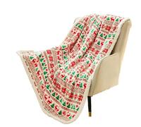 SYJYM Couverture d'hiver de Noël à motif uni en flanelle douce et chaude multifonction universelle grande taille