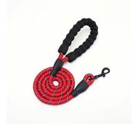 SYJYM Laisse réfléchissante pour chien avec poignée rembourrée, double corde de traction robuste, améliore la sécurité et le contrôle lors des promenades