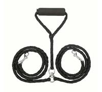 SYJYM Laisse tressée double pour chien avec prise en main confortable sans enchevêtrement pour la marche et le dressage