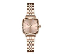 SYJYM Montre à quartz carrée pour femme avec strass et cadran miroir à multiples facettes, EE.