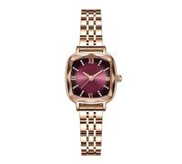SYJYM Montre à quartz carrée pour femme avec strass et cadran miroir à multiples facettes, FF