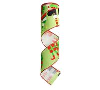 SYJYM Ruban de bordure de Noël Vert Monstre Décoration Arbre