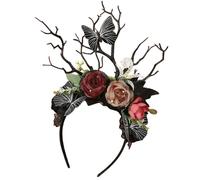 SYJYM Serre-tête d'Halloween tête de mort citrouille chauve-souris style bandeau fille noir mignon accessoires de cheveux cadeaux festival