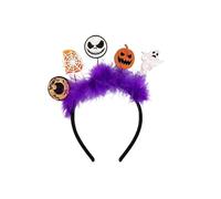 SYJYM Serre-tête Halloween chauve-souris DIY Accessoires de cheveux Citrouille Bandeau à cheveux Bandeau antidérapant Web Head Wrap Cosplay
