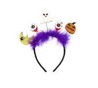 SYJYM Serre-tête Halloween chauve-souris DIY Accessoires de cheveux Citrouille Bandeau à cheveux Bandeau antidérapant Web Head Wrap Cosplay