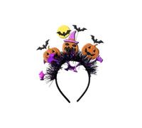 SYJYM Serre-tête Halloween chauve-souris DIY Accessoires de cheveux Citrouille Bandeau à cheveux Bandeau antidérapant Web Head Wrap Cosplay