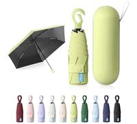 Sykerout Mini Parapluie, Parapluie Anti Uv, Compact et Pliable, en Boîte | Compact et Pratique, Résistant Aux Uv, Adapté Aussi Bien Au Temps Ensoleillé Qu'à La Pluie