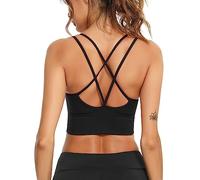 Sykooria Femmes Soutien gorge,Noir,XL