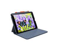 Logitech Rugged Lite - Clavier et étui - sans fil - Bluetooth LE - bleu classique - pour Apple 10.2-inch iPad (7ème génération, 8ème génération, 9ème génération)