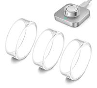 sylacor Lot de 3 coques de bague compatibles avec Oura Ring Gen 4/Gen 3 Horizon/Heritage, protection anti-rayures en TPU améliorée pour homme et femme, pas pour Oura Ring 4 en céramique (transparent x