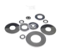 SYLALE 415/1085 pièces M2 M2.5 M3 M4 M5 M6 M8 M10 M12 plastique PVC transparent rondelle plate isolée assortiment de bagues d'étanchéité ensemble de boîte (couleur : dur 1085 pièces)