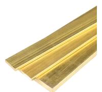 SYLALE Barre Plate Longue en Laiton for laminoir(Length 100mm,5x30mm 1pc)