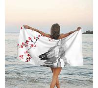 SYLALE Serviette de bain japonaise en microfibre à séchage rapide, 80 x 160 cm, parfaite pour le bain, la plage et les voyages