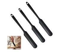 Sylalxeba 3 Spatules Silicone Étroites - 24cm - Haute Résistance Chaleur | Tête flexible, haute résistance à la chaleur. Design monobloc sans couture. Lave-vaisselle.
