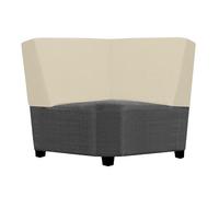 SYLC Housse Coussin Canapé, Extensible Housse Assise Canapé Siège, Antidérapant Housse Banquette Camping Car/Caravane, Protege Coussin Individuel (Beige, Dossier d'angle)