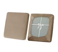 SYLC Housse De Coussin De Canapé Extensible, Antidérapant Housses De Coussin De Siège avec Liens, Housse De Coussin De Caravane/Camping Car (Sand,Large 4-Seater)