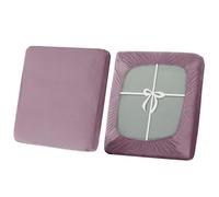 SYLC Housse De Coussin De Canapé Extensible, Antidérapant Housses De Coussin De Siège avec Liens, Housse De Coussin De Caravane/Camping Car (Pink,3-Seater)