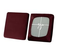 SYLC Housse De Coussin De Canapé Extensible, Antidérapant Housses De Coussin De Siège avec Liens, Housse De Coussin De Caravane/Camping Car (Wine Red,1-Seater)