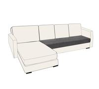 SYLC Housses De Coussin De Siège De Canapé Extensible Velours, Housse Assise Canapé Housse De Protection Canapé Remplacement pour Individuel Coussin (Dark Grey,3 Seat)