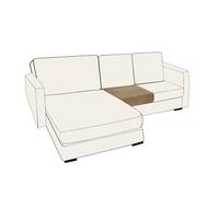 SYLC Housses De Coussin De Siège De Canapé Extensible Velours, Housse Assise Canapé Housse De Protection Canapé Remplacement pour Individuel Coussin (Camel,Larger 1 Seat)