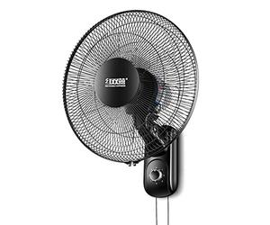 SYLJ Ventilateur Mural Oscillant Murale muraux, 38cm/41cm/50cm, Rotation À 90°, 3 Vitesses, Silencieux, Interrupteur à Tirette, pour Accueil Bureau Restaurant, 60W, Noir (Size : 15 inches)