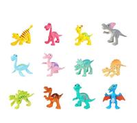 Sylkeov Jouets de Dinosaures en Plastique, Ensemble de 12 Figurines Réalistes pour Enfants, Cadeaux pour Anniversaire, Calendrier de l’Avent, Décorations de Fête, Jouets Éducatifs et Amusants