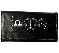 Syl'la Compagnon Tout-en-Un Porte chéquier en Simili Cuir Personnalisé avec Le Signe Astrologique Balance