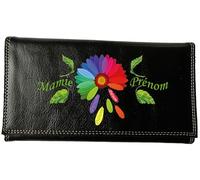 Syl'la Compagnon Tout-en-Un Porte chéquier en Simili Cuir Personnalisé Mamie Color personnalisé avec prenom