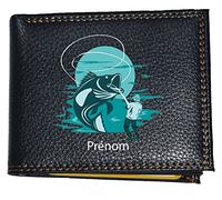 Syl'la Pêche Pêcheur Etui Petit Portefeuille Porte Monnaie avec Rabat pour Homme (Pech. Bleu personnalisé)