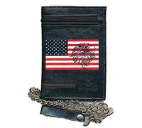 Syl'la Pochette Etui Portefeuille Homme, Porte Monnaie, Cartes, papiers Aigle USA avec Chaine