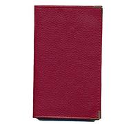 Syl'la Porte Carte Grise et Papier Voiture en Cuir pour Femme ou Homme Rouge