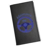 Syl'la - Porte-papiers Voiture Cuir Noir Personnalisé Homme au Volant - Étui Carte Grise, permis pour Homme et Femme