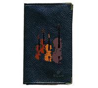 Syl'la Protection Porte Carte Grise papiers Voiture permis Noir en Cuir pour Homme ou Femme (Violon)
