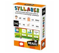 HEADU - Syllaber - Lire Et Écrire avec Le Découpage Syllabique | Jeu Educatif 3 4 5 6 Ans, Jeu pour Apprendre à Lire et à Écrire, Cadeau Enfants, Cadeau Fille, Cadeau Garçon, Made in Italy