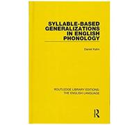 Syllable-Based Generalizations In English Phonology