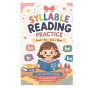 Syllable Reading Practice: A fun and simple phonic workbook for young learner to read, tap, clap, blend, and build words