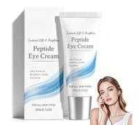 Sylovona Glow Creme Contour des Yeux au Peptide,Anti Poches Yeux Effet Immédiat,Instant Lift & Brighten Peptide Eye Cream,Hydratante 24 h,Soin Contour Des Yeux,raffermissant,Réduit Les Rides