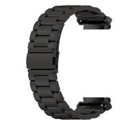 Sylphicryst en Bracelet compatible avec Amazfit Active Edge(A2212),Quick Release Acier Inoxydable Adjustable Straps,Noir