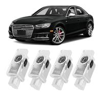 Sylswx 4 Pièces Projecteur de Porte de Voiture, Eclairage LED de Bienvenue, Compatible avec A1/A3/A4/A5/A6/Q3/Q5/Q7/A7/A8/R8/TT