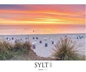 Sylt 2024 Calendrier photo XXL 60 x 50 cm - Calendrier mural de qualité supérieure au format paysage - Calendrier mural - Côtes allemandes
