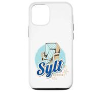 Sylt Mer du Nord Allemagne Île Rétro Chaise de Plage Coque pour iPhone 12/12 Pro