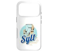 Sylt Mer du Nord Allemagne Île Rétro Chaise de Plage Coque pour iPhone 17 Pro
